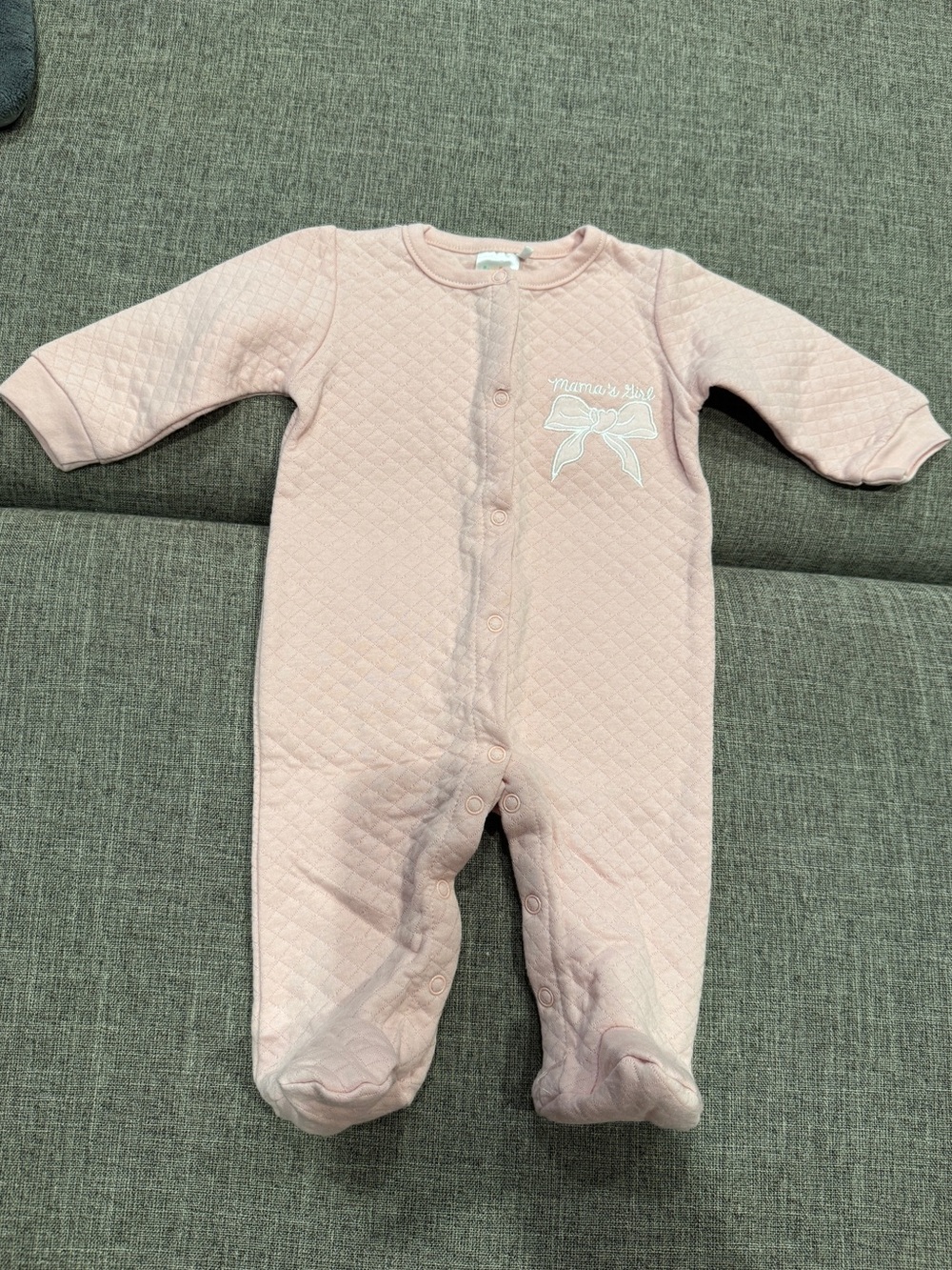NEW- never worn
Baby Gear Quilted Footed One-Piece in Light Pink